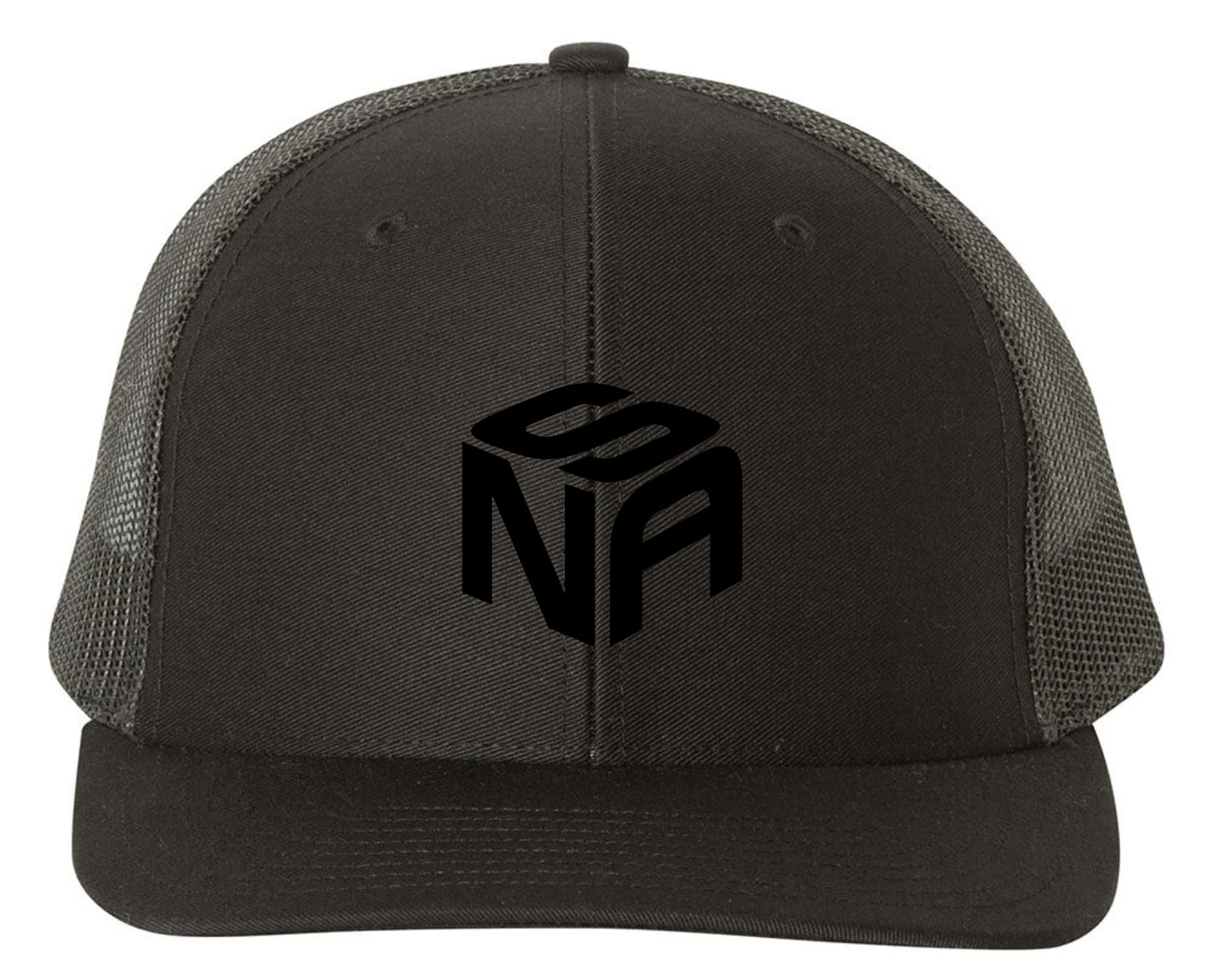 Richardson Snapback Trucker Hat - Solid Black - NSA Canada