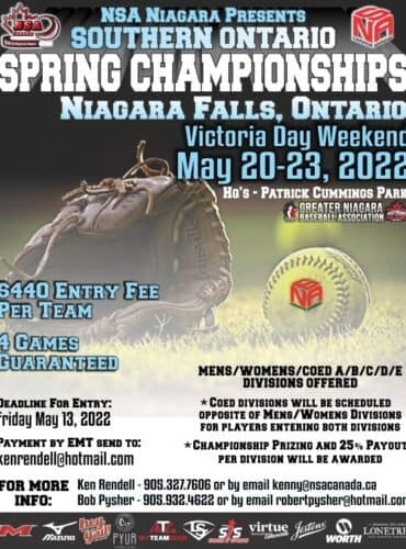 NSA Niagara Southern Ontario Spring Championships – May 20-23, 2022