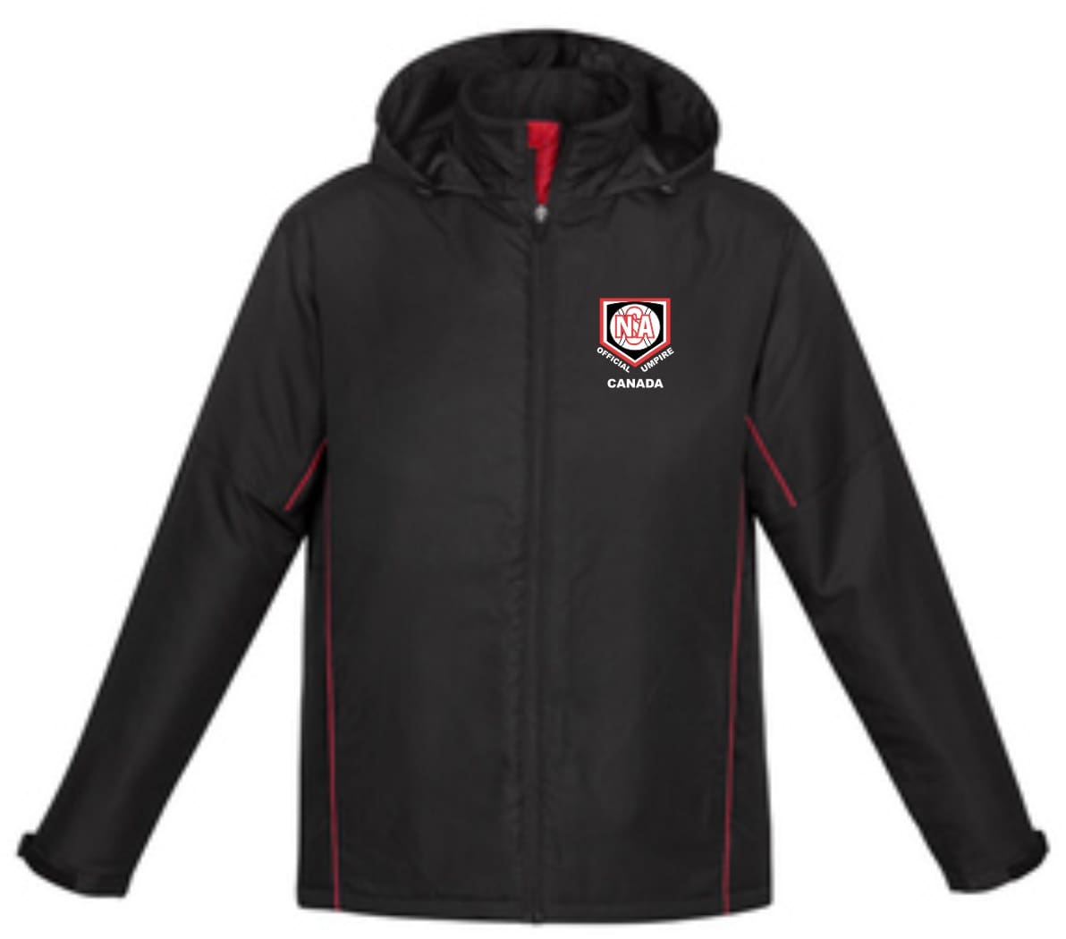 NSA Canada Official Umpire Heavy Weighted Lined Jacket Black NSA Canada