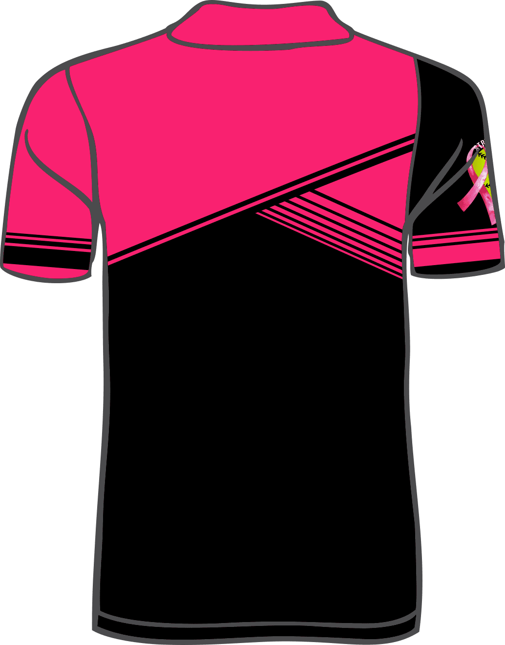 PINK Ump Polo 2024 back