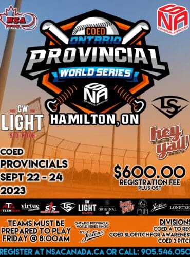 2023 Ontario Provincial Coed Championships – Sept. 22-24, 2023
