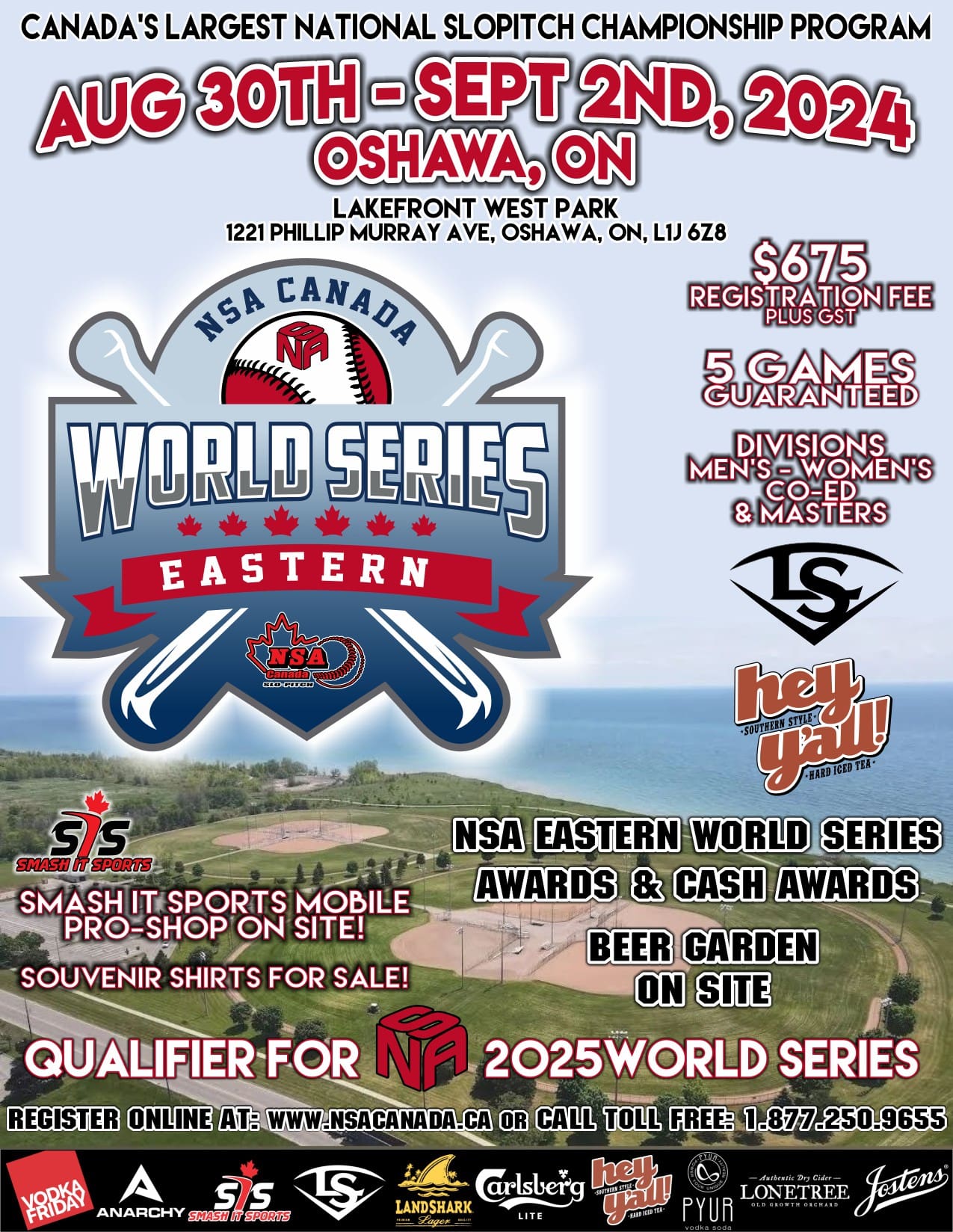 NSA Canada Eastern World Series Championships Aug.31 Sept. 02, 2024 Eastern Champs 2025 Results Baseball